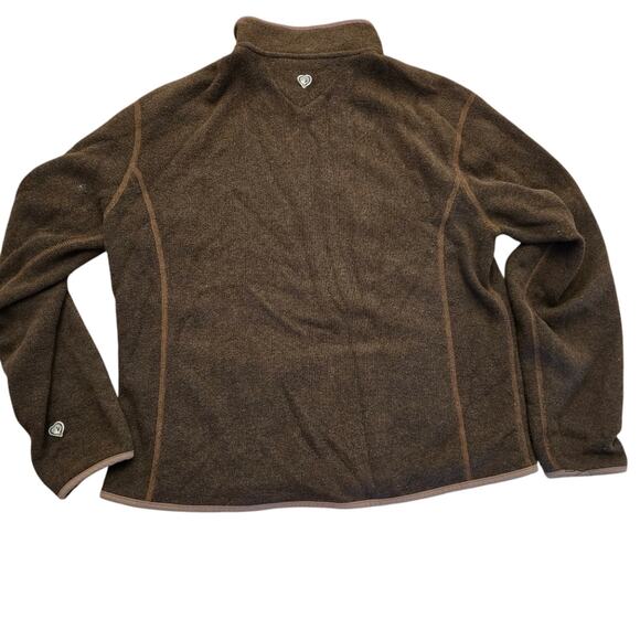 Kuhl Brown Alpaca Fleece Zip Up Jacket Sz XL. unisex - Picture 2 of 11